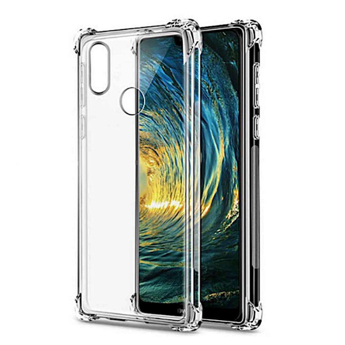 Huawei Y6S 2019 Shock Absorbing Darbe Emicili Şeffaf Silikon Kılıf