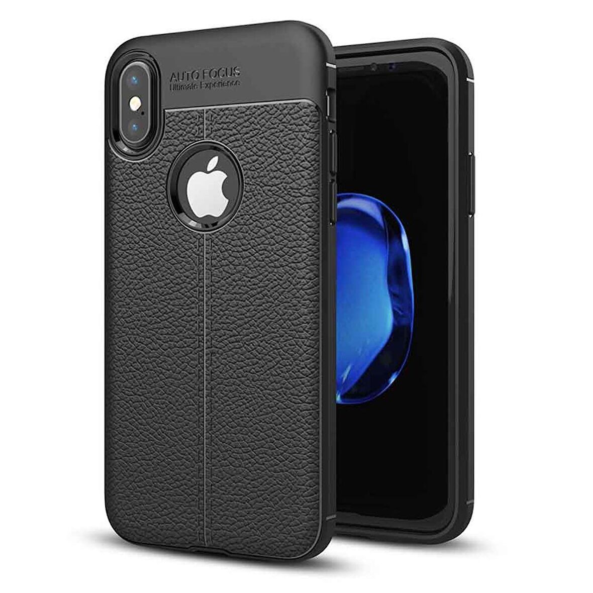 Apple iPhone XS Max Deri Görünümlü Firo Silikon Kılıf