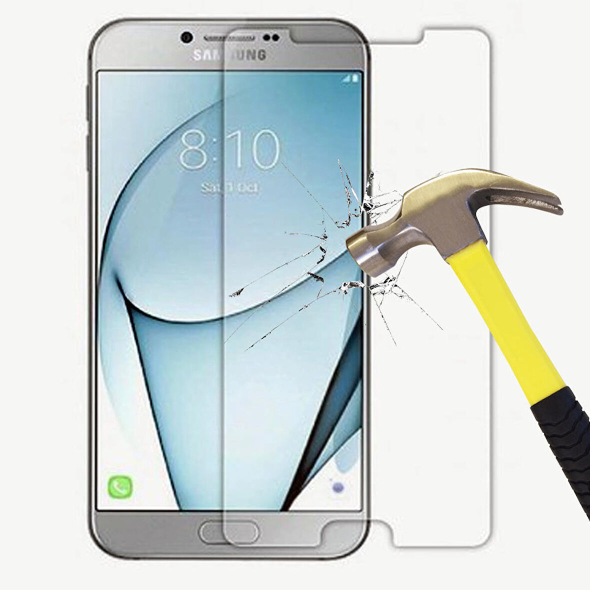 Samsung Galaxy A8 2016 Temperli Kırılmaz Cam Ekran Koruyucu