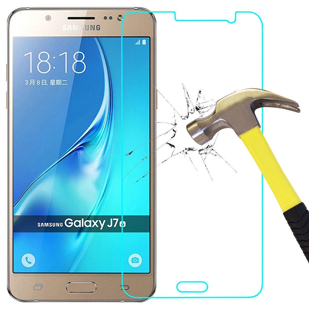 Samsung Galaxy J7 Core Temperli Kırılmaz Cam Ekran Koruyucu