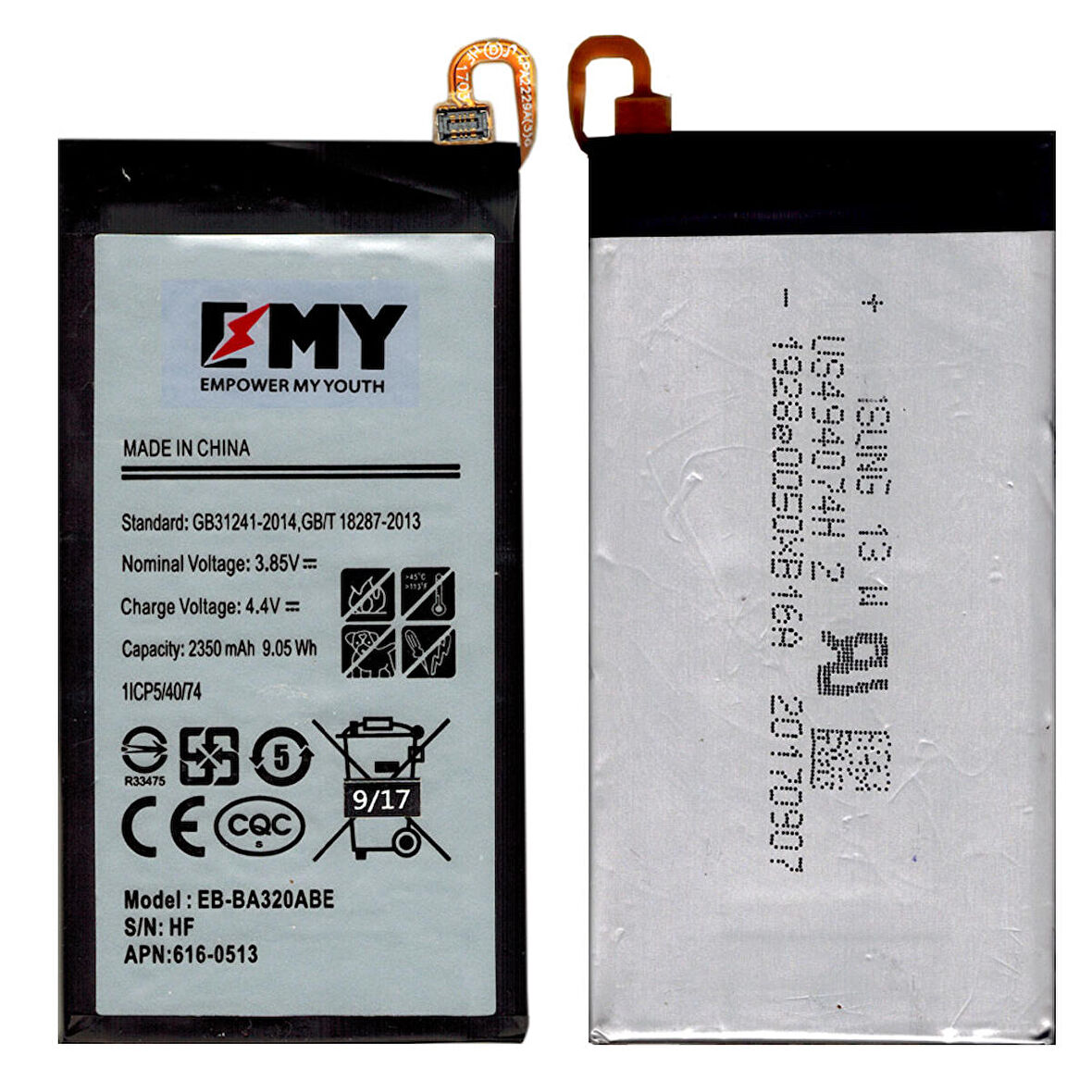 Samsung Galaxy A3 2017 A320 Uyumlu EMY Batarya