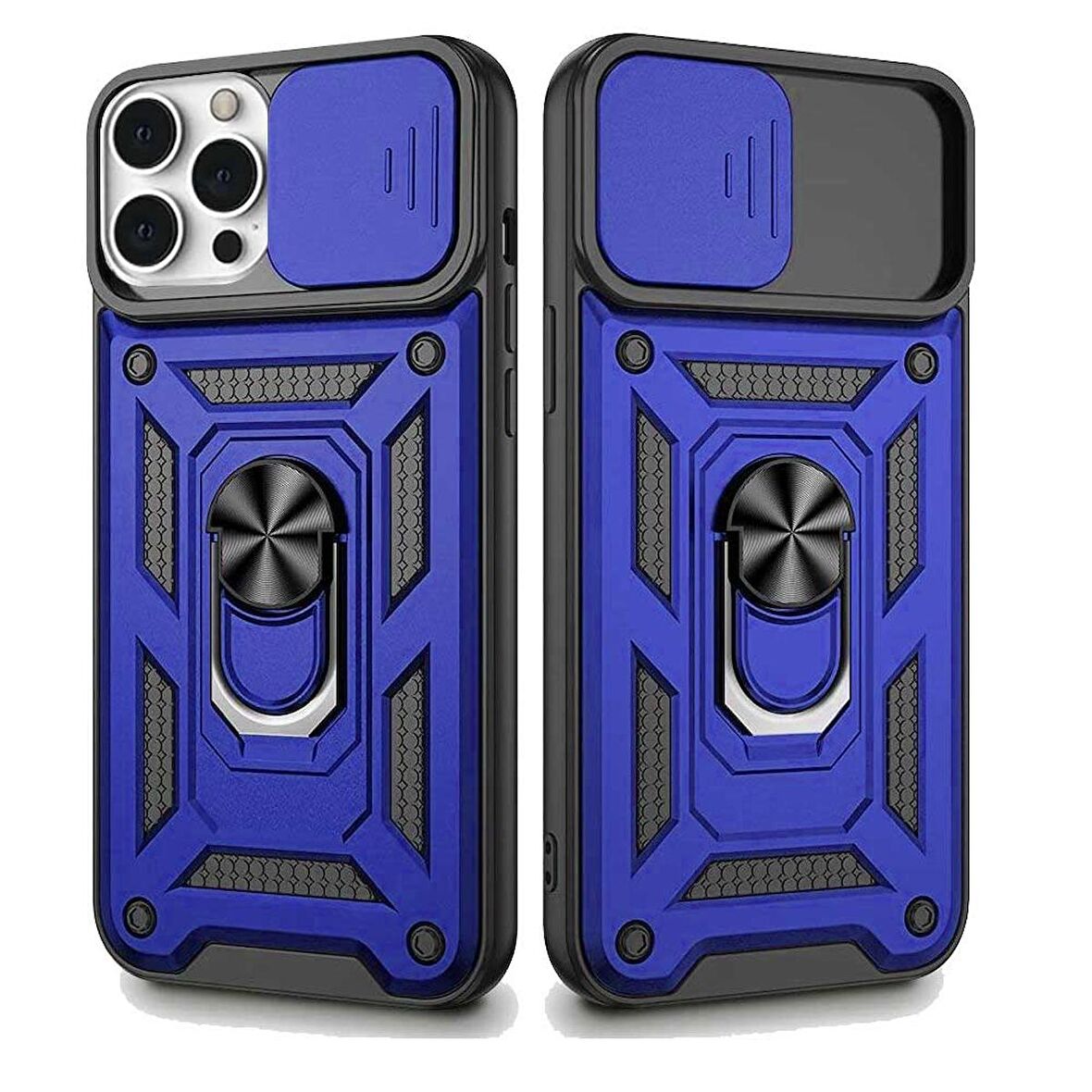 Apple iPhone 13 Pro Max Uyumlu Kızaklı Kamera Korumalı Tank Kılıf
