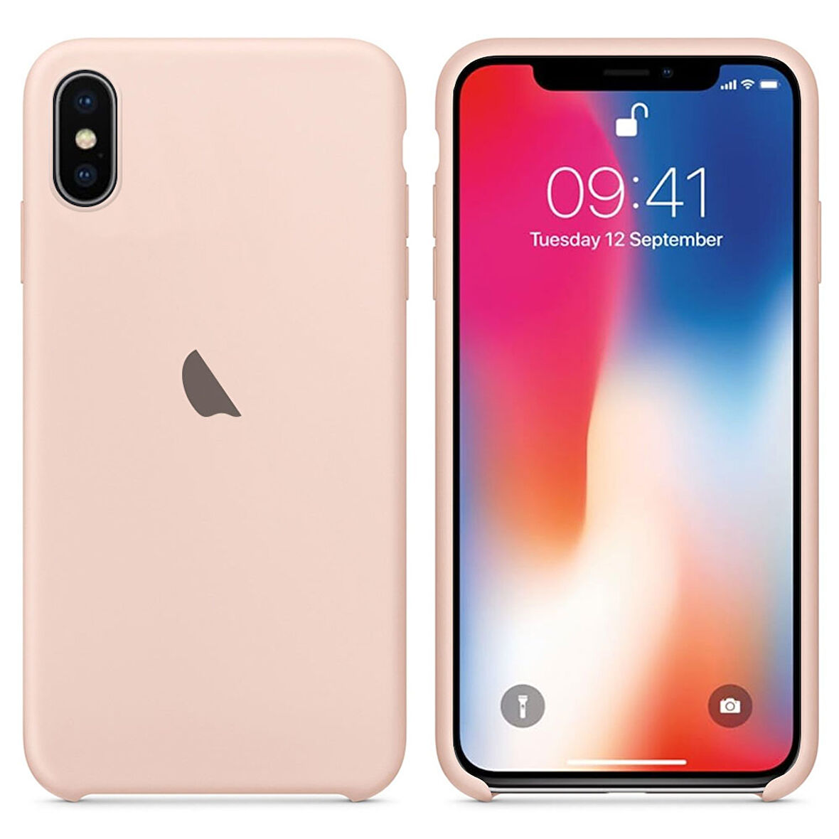 Apple iPhone X / iPhone XS Silikon içi Kadife Lansman Kılıf