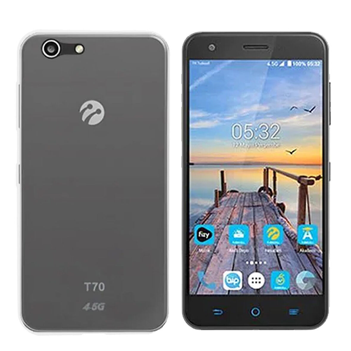 Türkcell T70 Uyumlu Ultra İnce Kaliteli Esnek Şeffaf Silikon