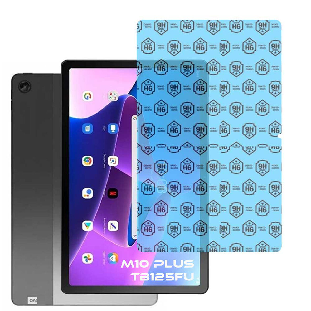 Lenovo Tab M10 Plus TB 125FU 3 Nesil Uyumlu Tablet Nano Cam Ekran Koruyucu