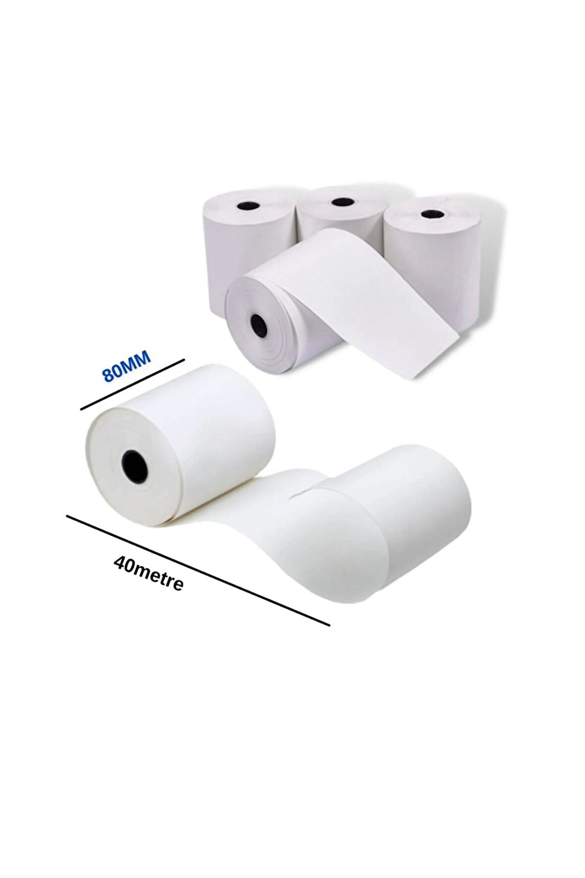 Termal Adisyon Yazıcı Kağıdı Rulosu 80x40 Adisyon Yazıcı Kağıdı (10LU)