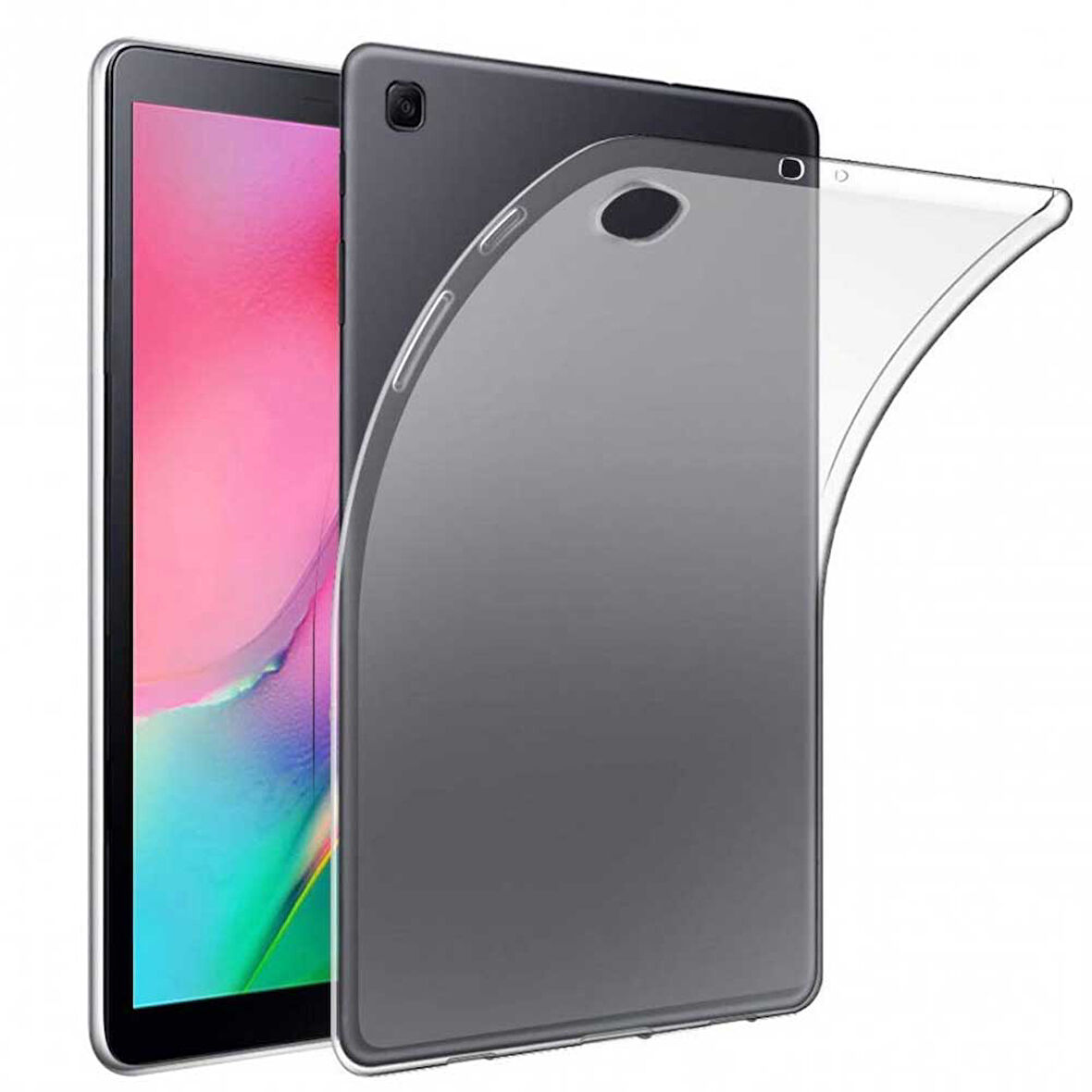 Samsung Galaxy Tab A SM T290 8 inç Uyumlu Şeffaf Silikon Tablet Kılıfı
