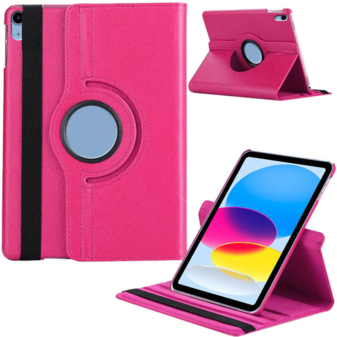 Apple iPad 10. Nesil Uyumlu 10,9 inç A2696 A2757 Döner Standlı Tablet Kılıfı