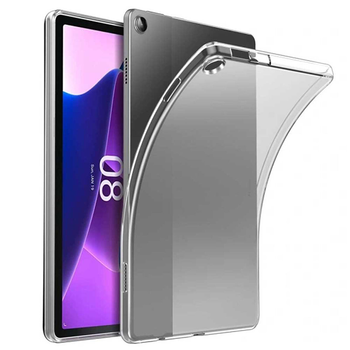 Lenovo Tab M10 HD (2.Nesil) TB-X306F Uyumlu Şeffaf Silikon Tablet Kılıfı