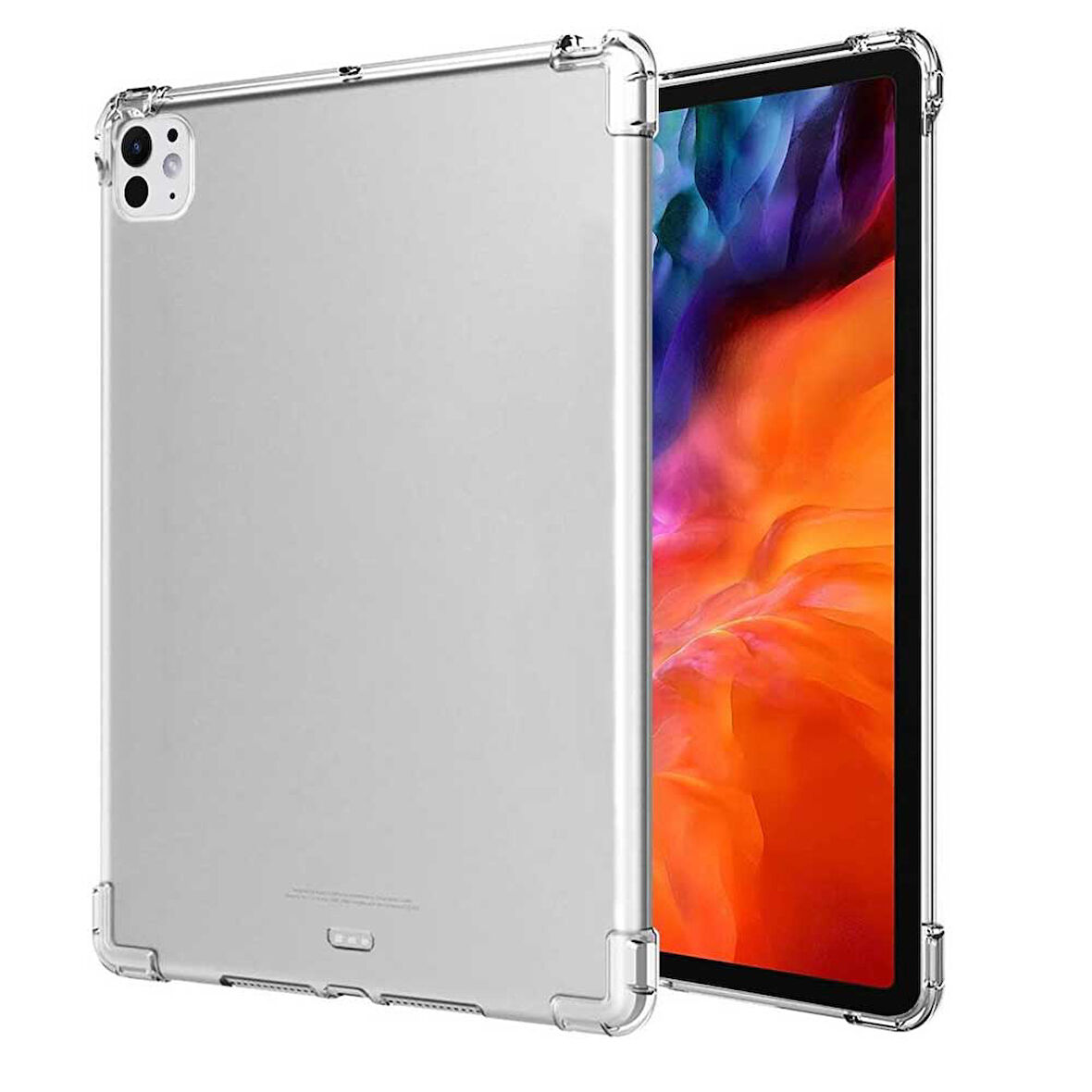 Apple iPad Pro 11 M4 2024 Uyumlu A2836 A2837 Shock Absorbing Şeffaf Tablet Kılıfı