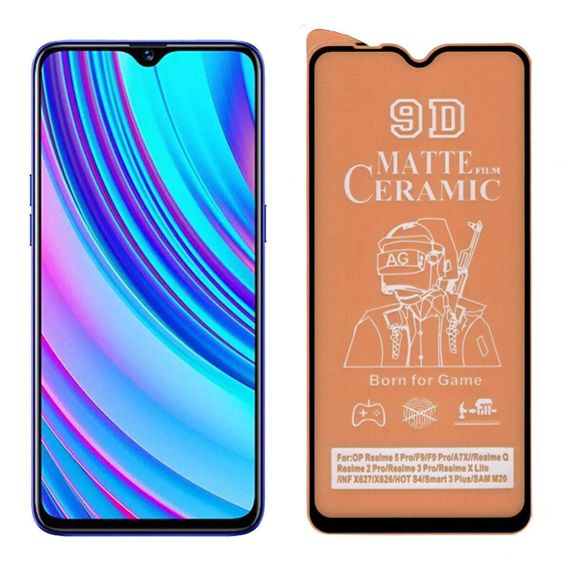 Infinix Smart 3 Plus X627 Tam Kaplayan 9d Mat Seramik Nano Cam ekran Koruyucu