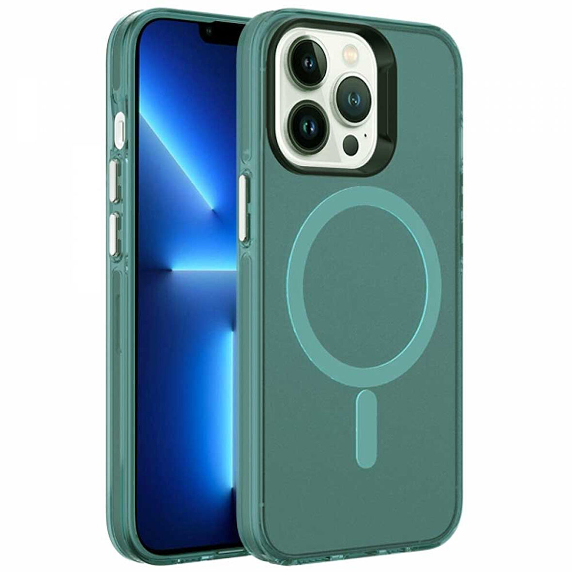 Apple iPhone 13 Pro Max Uyumlu Magsafe Buzlu Pandora Kılıf