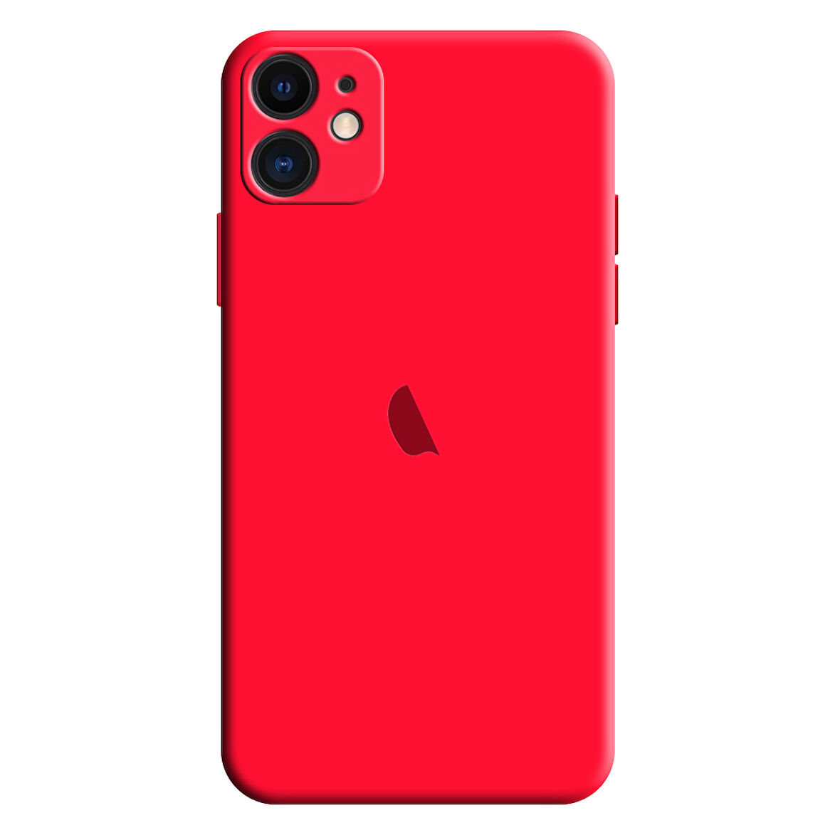 Apple iPhone 12 Uyumlu Kamera Korumalı Silikon İçi Kadife Lansman Kılıf