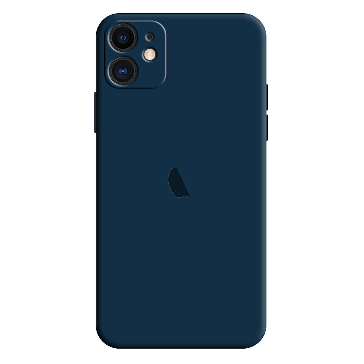 Apple iPhone 12 Uyumlu Kamera Korumalı Silikon İçi Kadife Lansman Kılıf