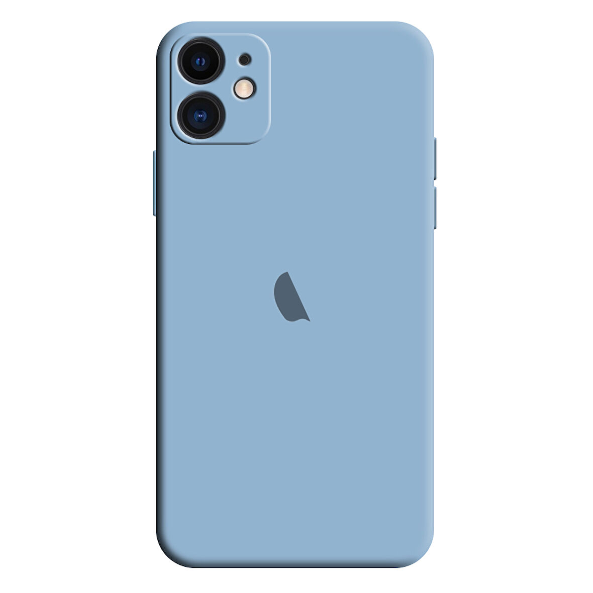 Apple iPhone 12 Uyumlu Kamera Korumalı Silikon İçi Kadife Lansman Kılıf