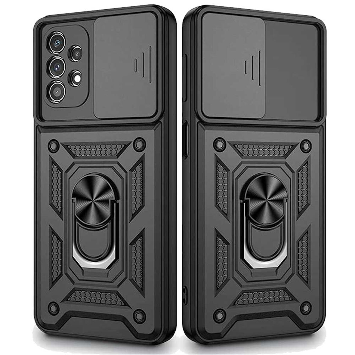 Samsung A71 Uyumlu Kızaklı Kamera Korumalı Tank Kılıf