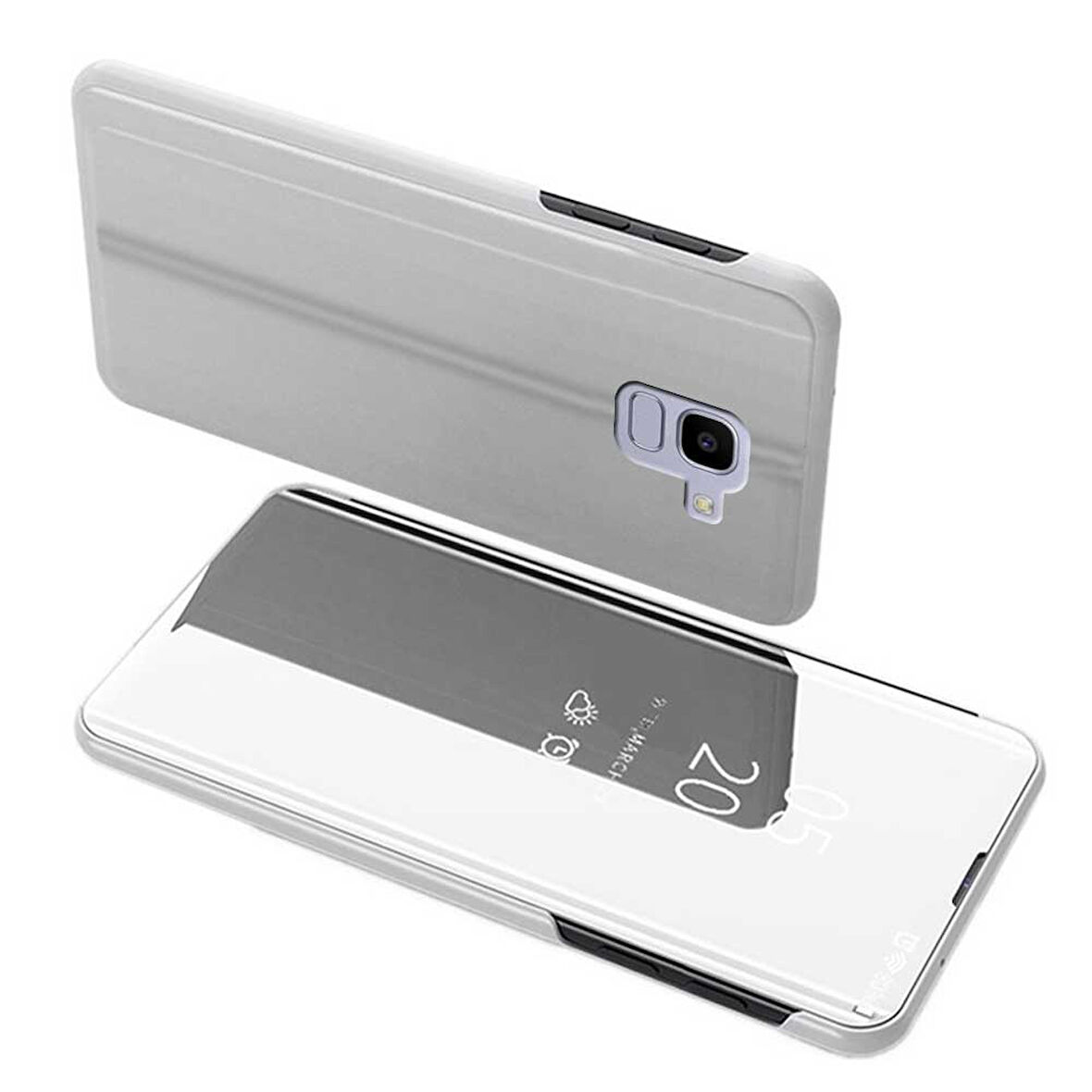 Samsung Galaxy J6 2018 Uyumlu Aynalı Kapaklı Lüx Kılıf