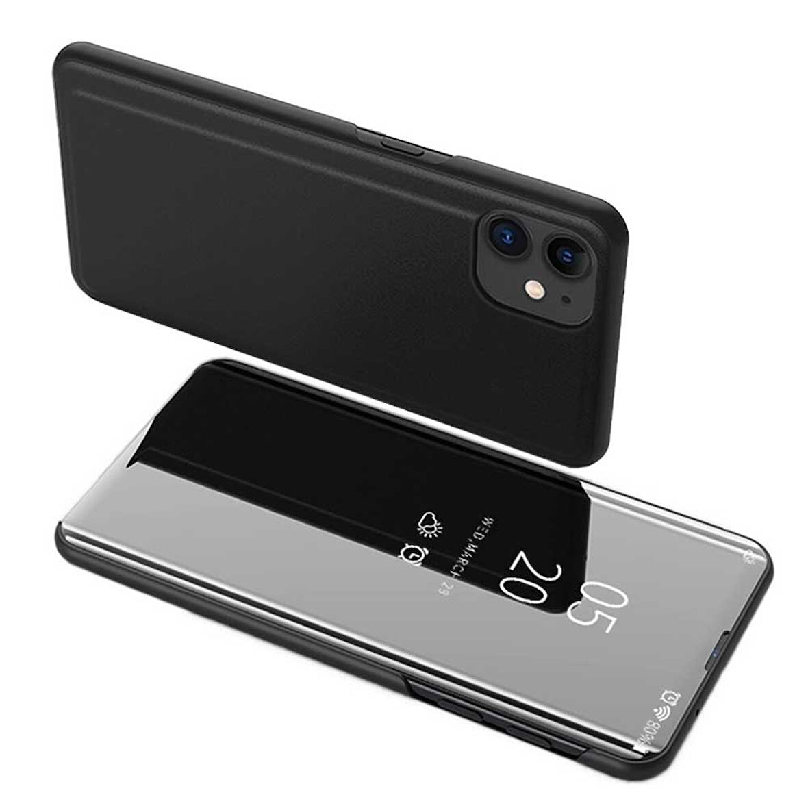 Apple iPhone 12 / iPhone 12 Pro Uyumlu Aynalı Kapaklı Lüx Kılıf