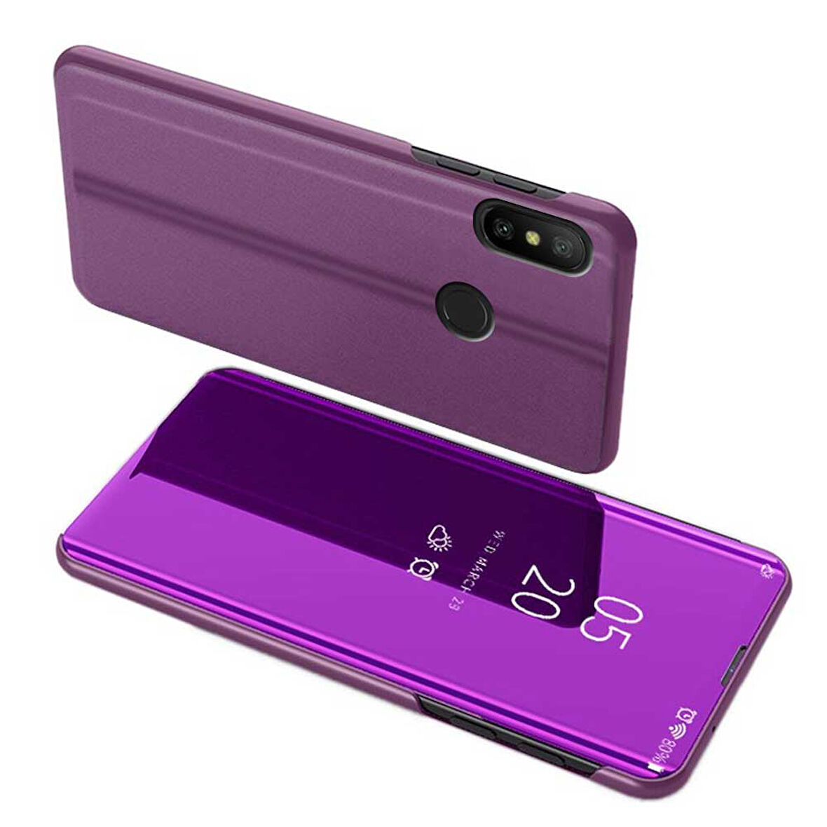 Xiaomi Redmi 7 Uyumlu Aynalı Kapaklı Lüx Kılıf