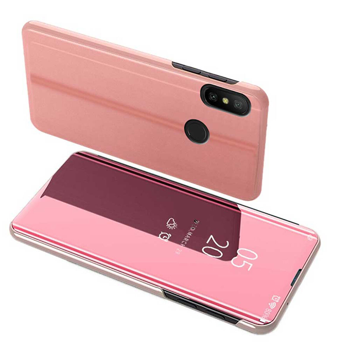 Xiaomi Redmi 7 Uyumlu Aynalı Kapaklı Lüx Kılıf