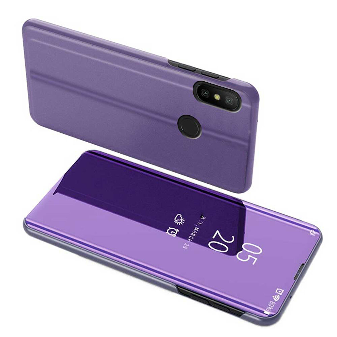 Xiaomi Redmi Note 7 Pro Uyumlu Aynalı Kapaklı Lüx Kılıf