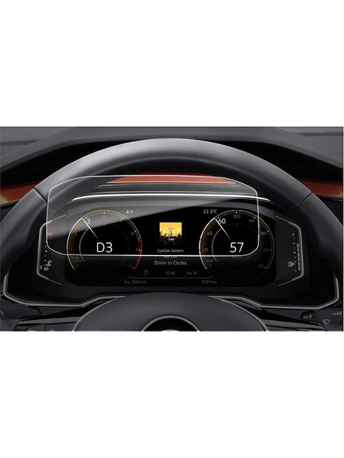 Volkswagen Tiguan Dijital Gösterge Panel Nano Koruyucu