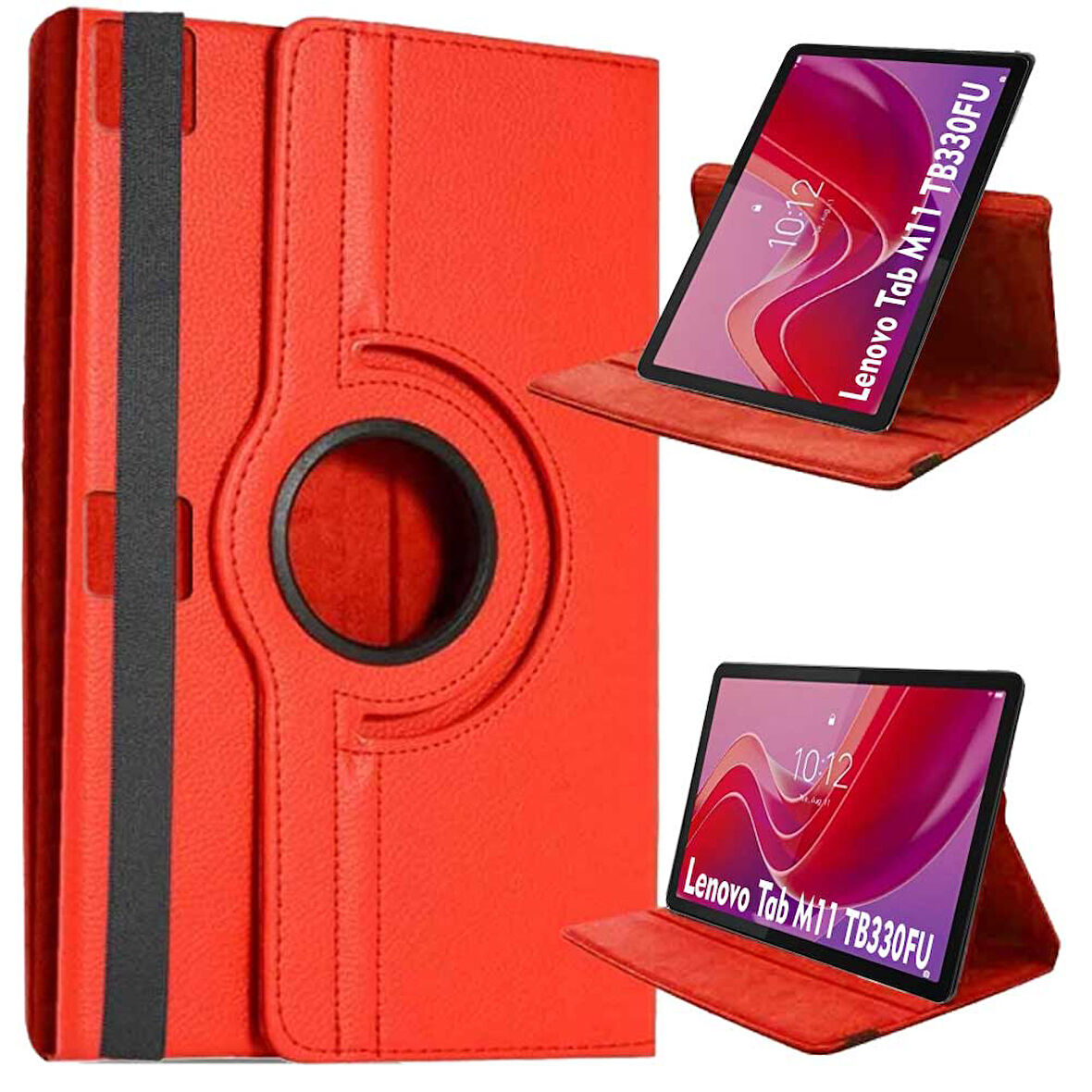Lenovo Tab M11 TB330FU Uyumlu Döner Standlı Tablet Kılıfı