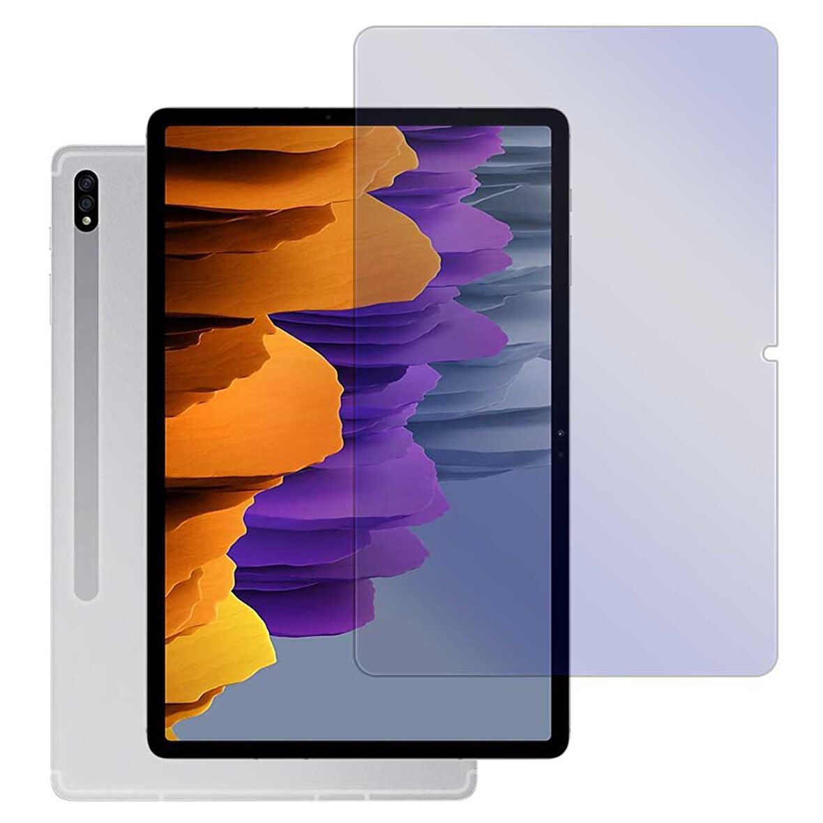 Samsung Galaxy Tab S7 Plus / S8 Plus / S9 Plus / S10 Plus Uyumlu 12,4 inch Nano Cam Ekran Koruyucu