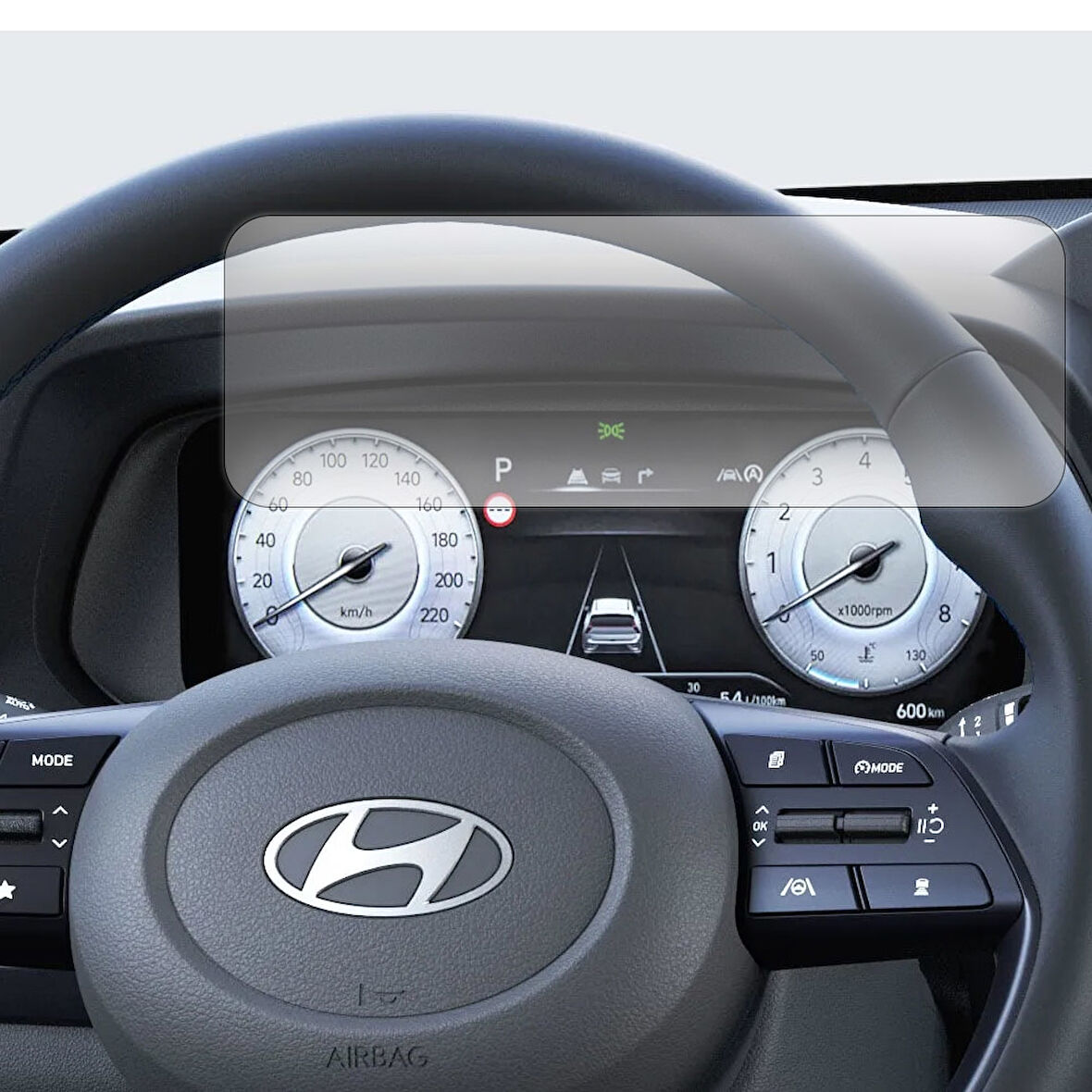 Hyundai Bayon Gösterge Paneli Uyumlu Nano Cam Ekran Koruyucu