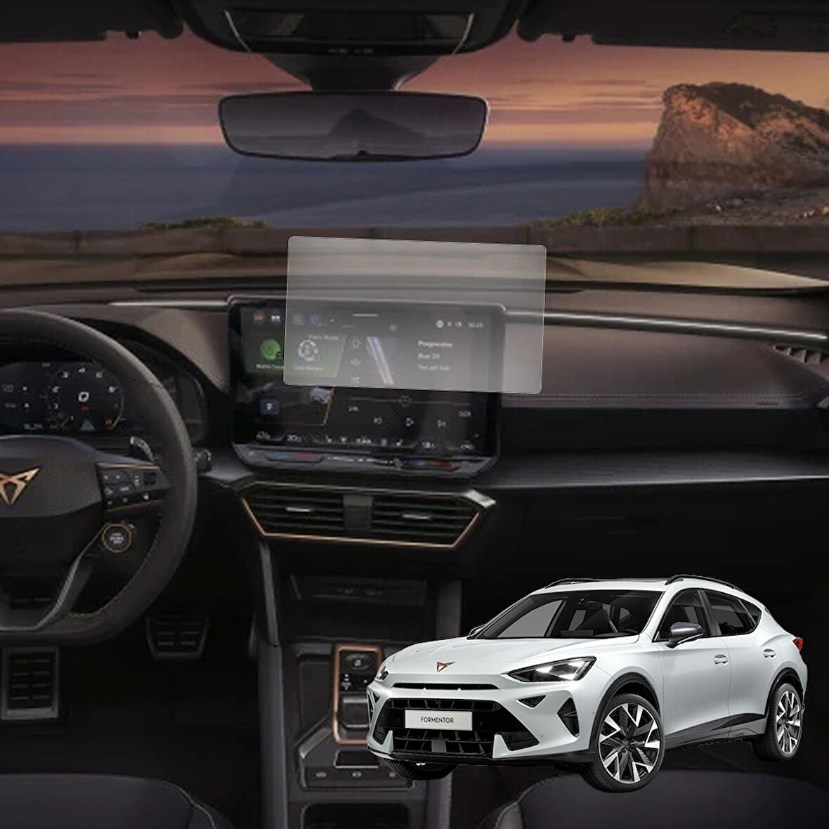 Cupra Formentor Multimedya Paneli Uyumlu Nano Cam Ekran Koruyucu