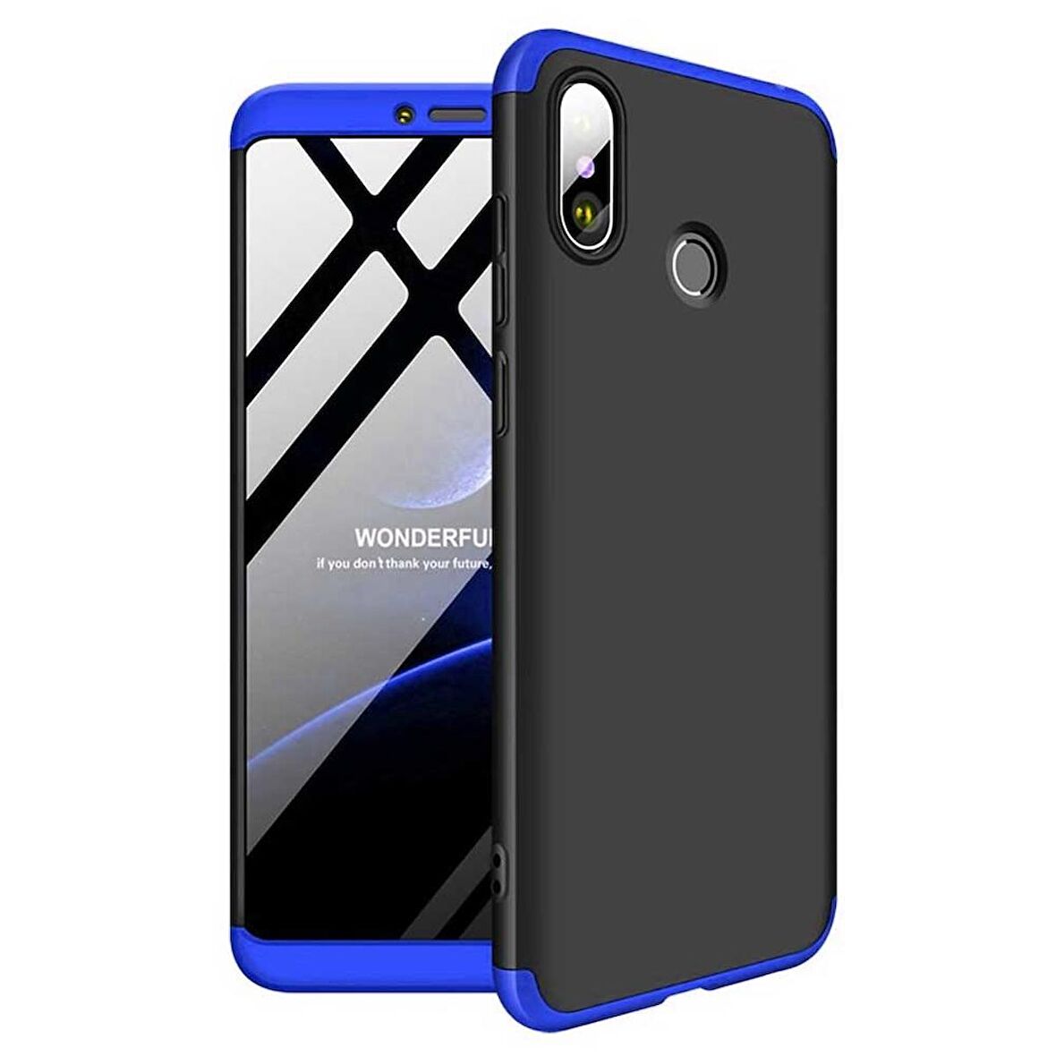 Xiaomi Mi Max 3 GKK Kılıf 360 Derece Tam Koruma