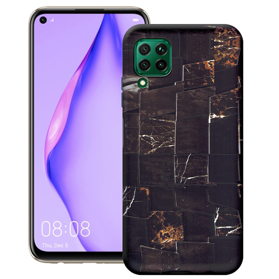 Huawei P40 Lite Gloom Silikon Telefon Kılıf GLM-098