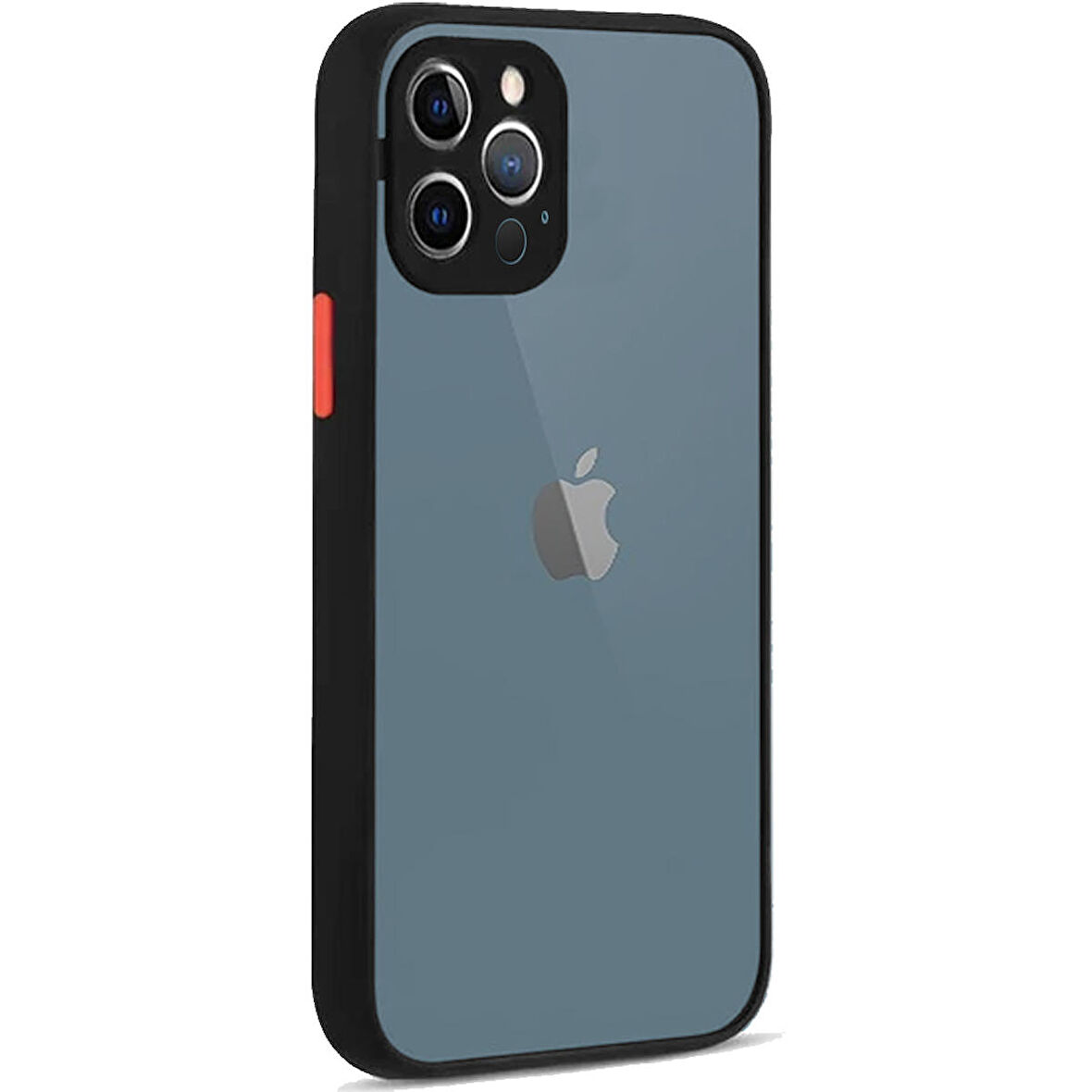 Apple Iphone 12 Pro Max Montreal Arkası Şeffaf Sert Silikon Kılıf
