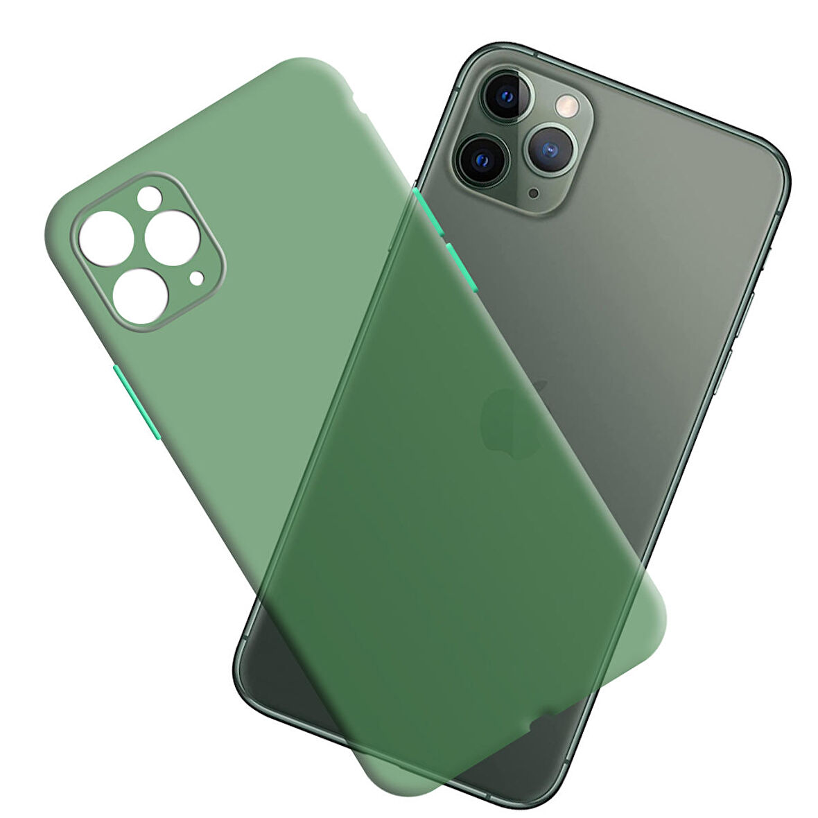 Apple Iphone 11 Pro Max Ultra İnce Zar Telefon Kılıfı