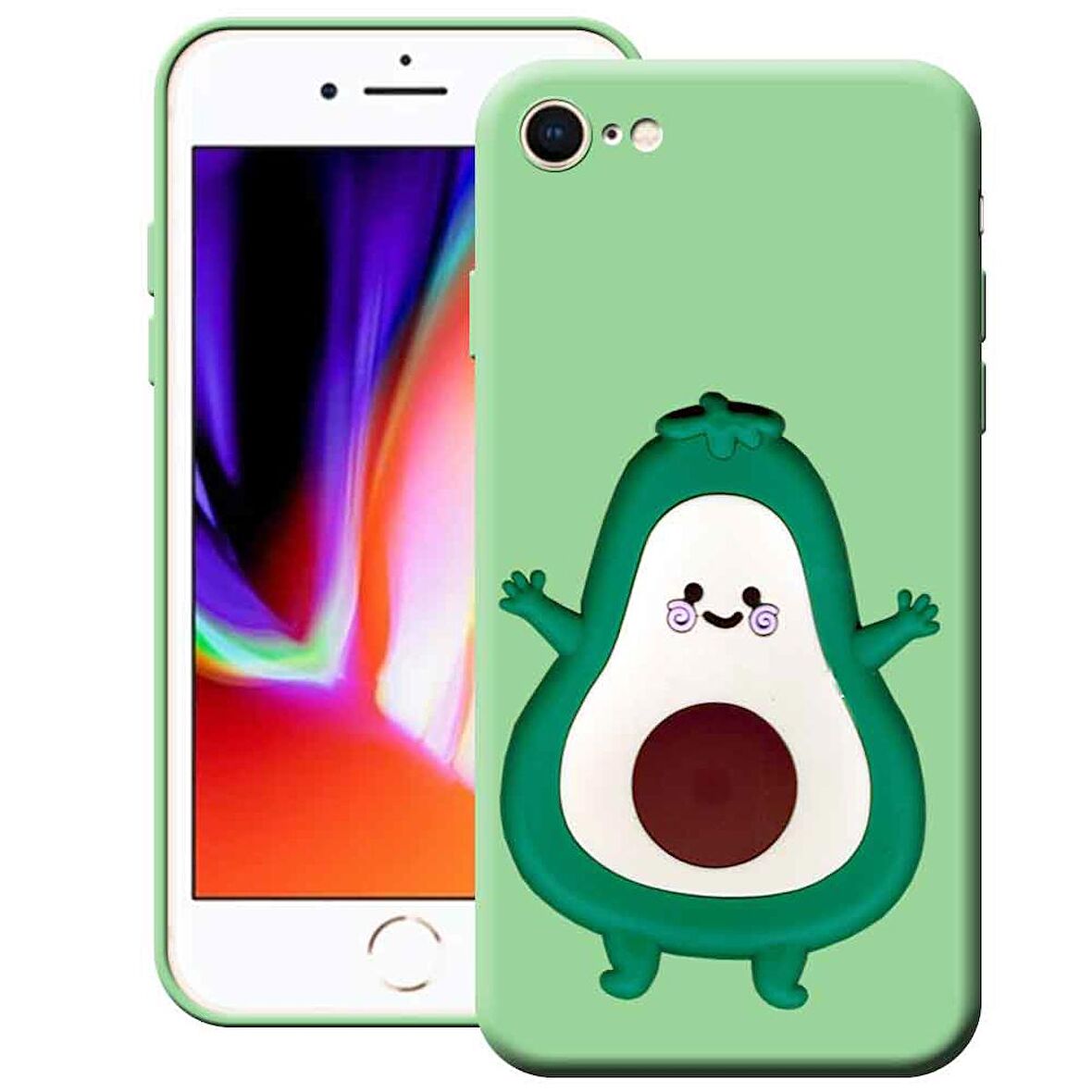 Apple Iphone 7 / 8 Cartoon Silikon Telefon Kılıfı