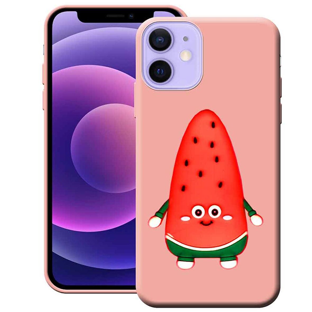 Apple Iphone 12 Mini Cartoon Silikon Telefon Kılıfı