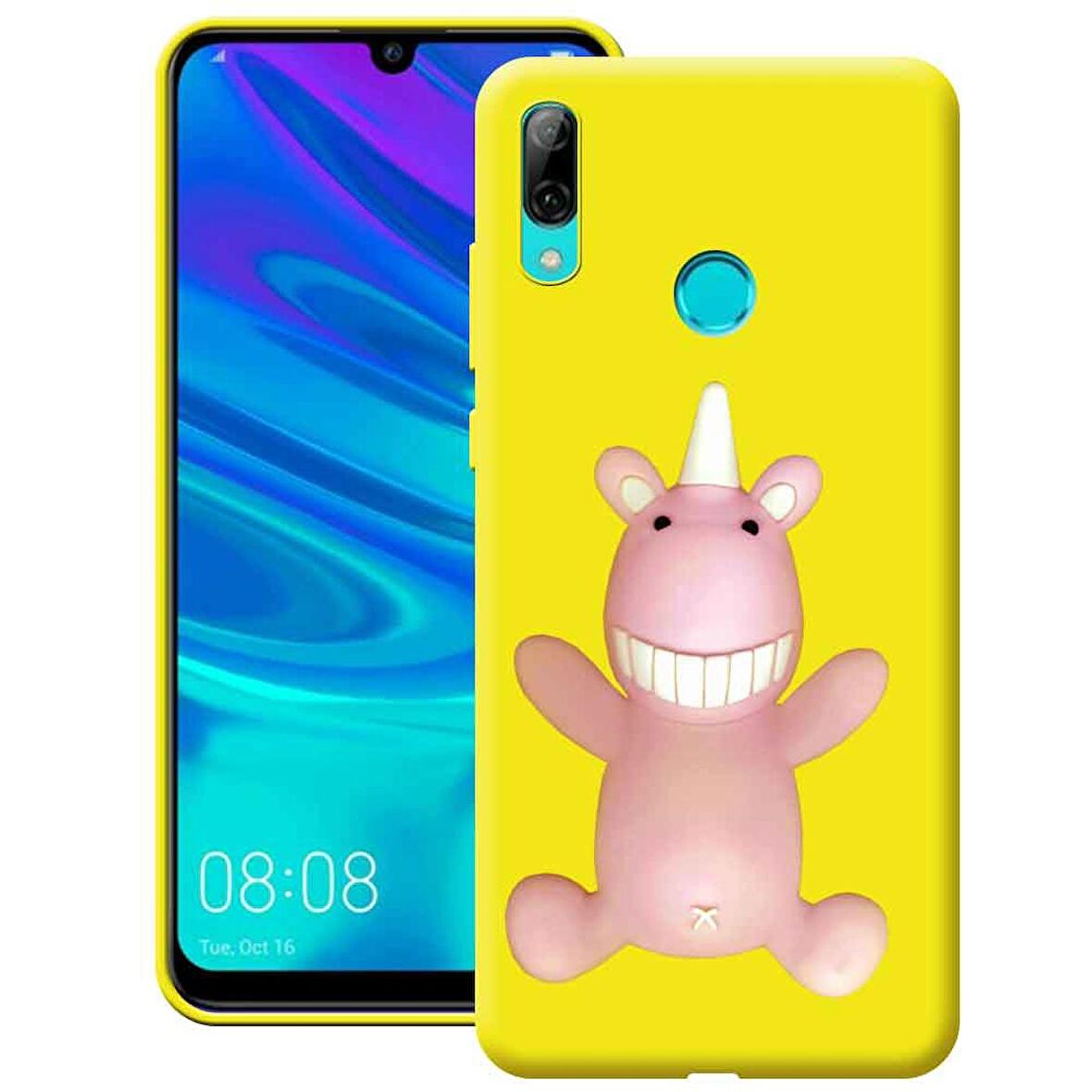Huawei P Smart Pro 2019 Cartoon Silikon Telefon Kılıfı