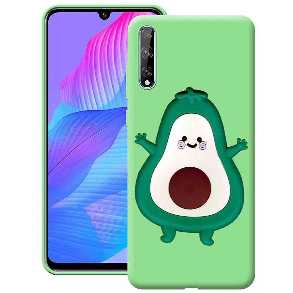 Huawei P Smart S Cartoon Silikon Telefon Kılıfı