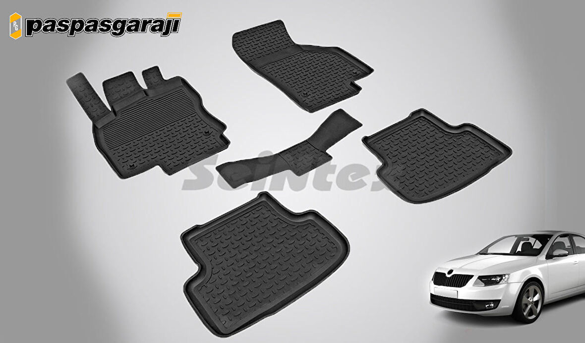 Seintex Skoda Octavia A7 4D Havuzlu Paspas 2013-2020 Arası