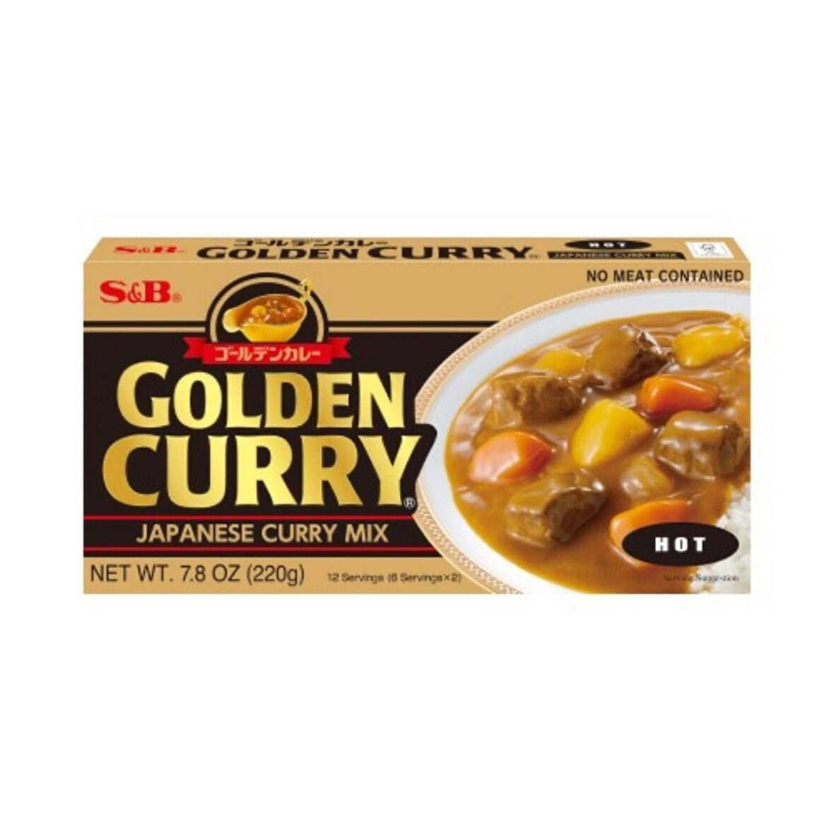 S&B GOLDEN CURRY HOT -ORJİNAL JAPON KÖRİ 8-BULBYONLU