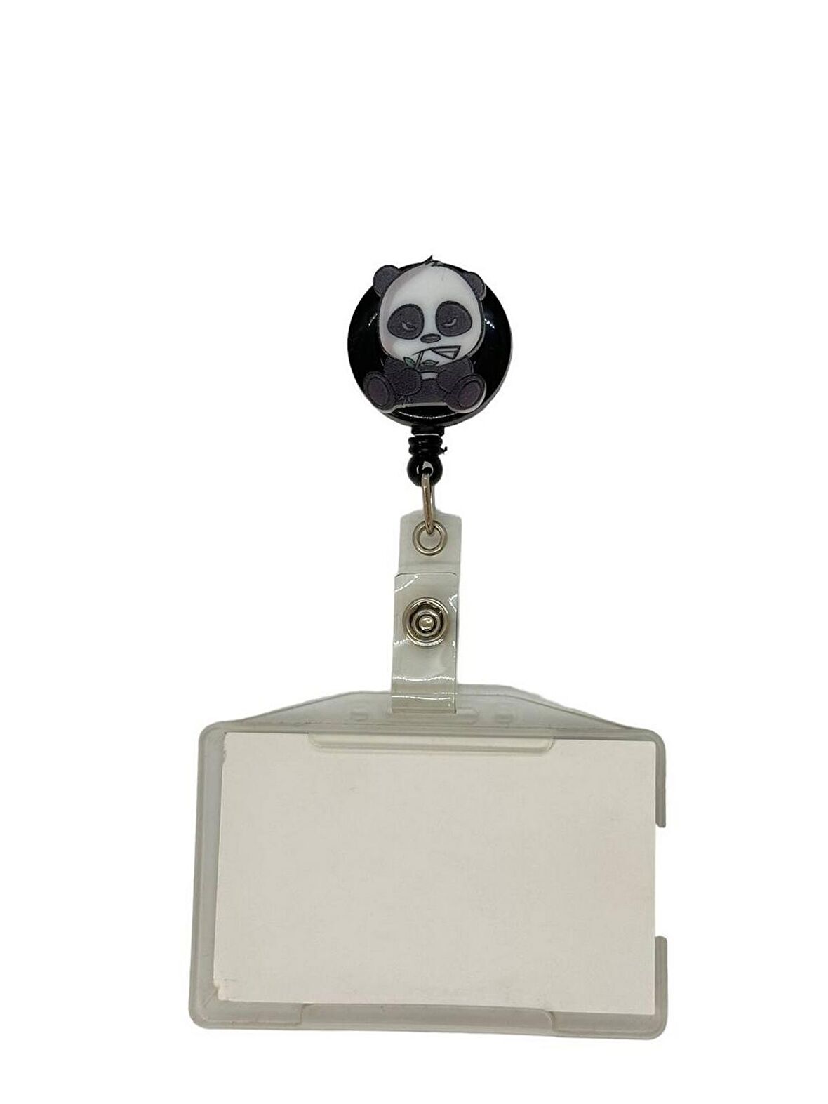 Sinirli Panda Temalı Pleksi Baskılı Yoyo Kartlık Yoyo Yaka Kartlığı