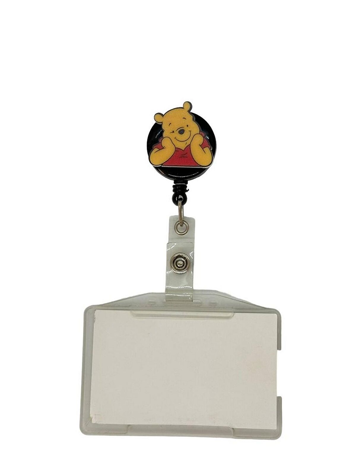 Winnie The Pooh Temalı Pleksi Baskılı Yoyo Kartlık Yoyo Yaka Kartlığı