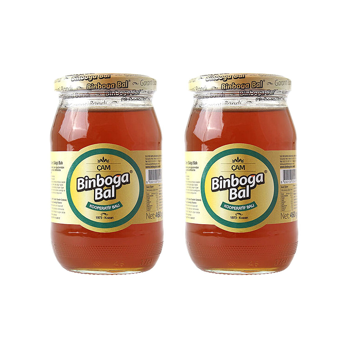 Binboğa Çam Balı 460 gr Cam x 2 Adet