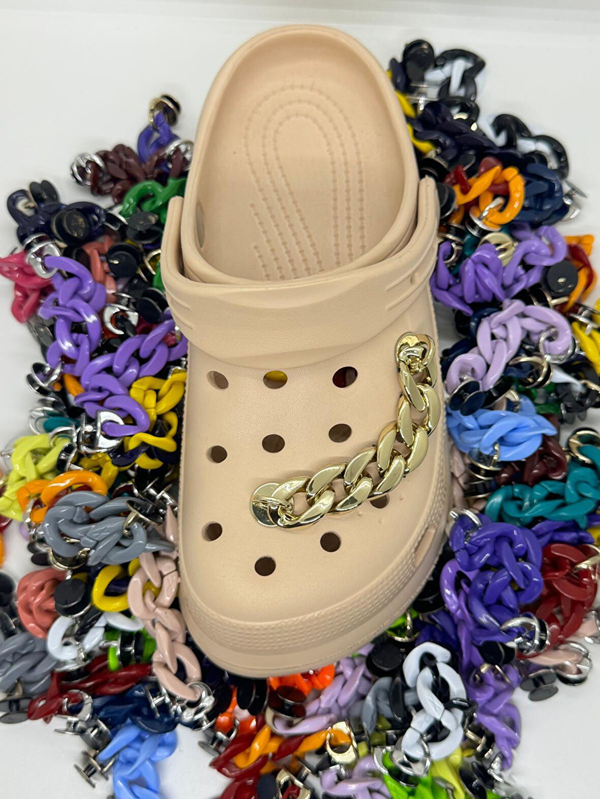 2 Adet Karışık Zincirli Jibbitz Crocs Terlik Süsü Charm Modelleri