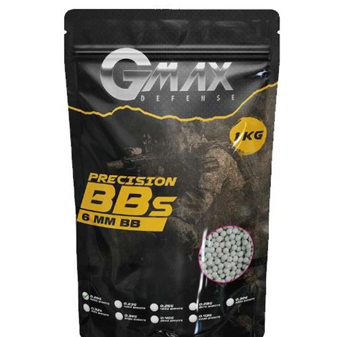 GMAX BB 0.28 GR - 1000 GR 6MM BB