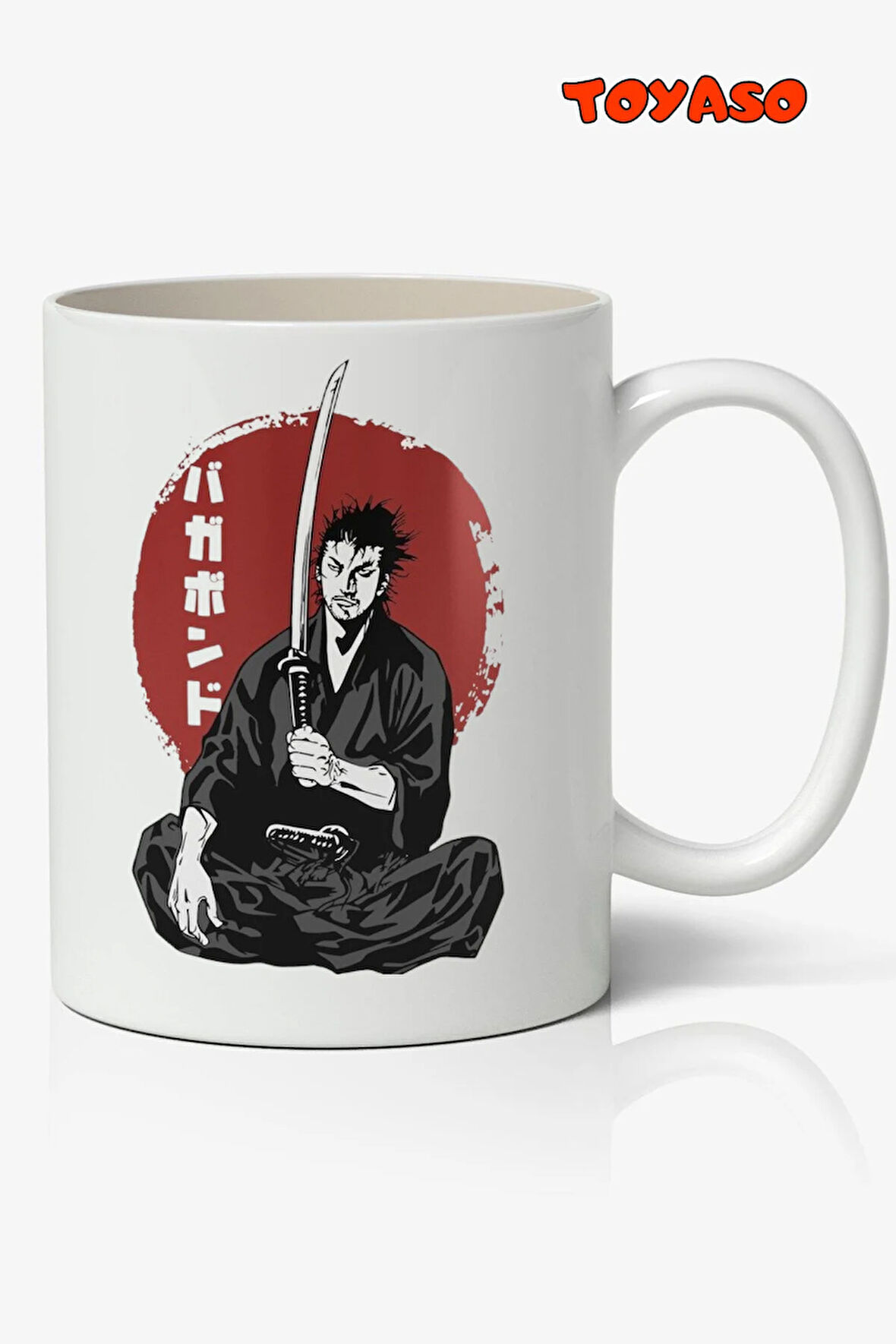 Vagabond Miyamoto Musashi Anime Temalı Beyaz Kupa Bardak Sevgiliye Arkadaşa Hediye