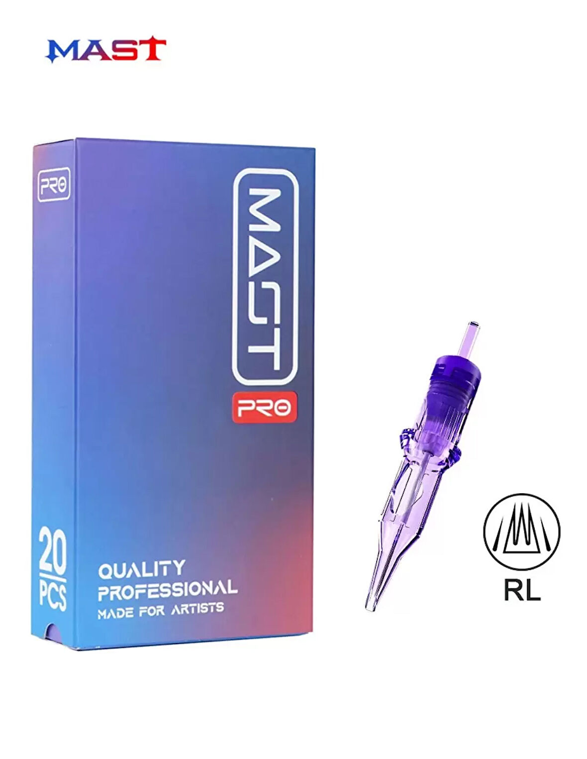 Mast Pro Cartridges 1-PRO-0601 RL Long Taper - Kartuş Dövme İğnesi