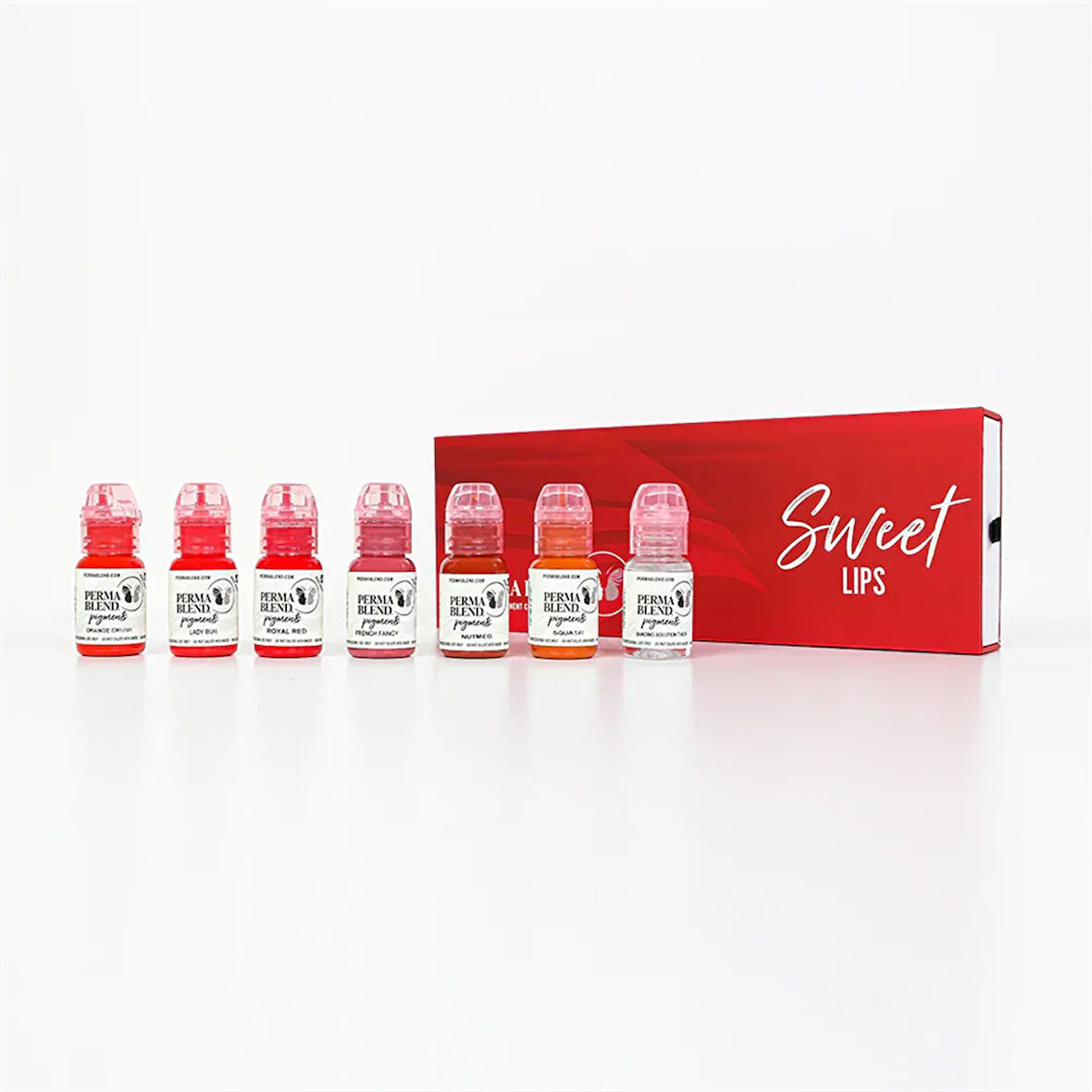 Perma Blend - Sweet Lip Kit - 7'li Kalıcı Makyaj Boya Seti - 15 ml