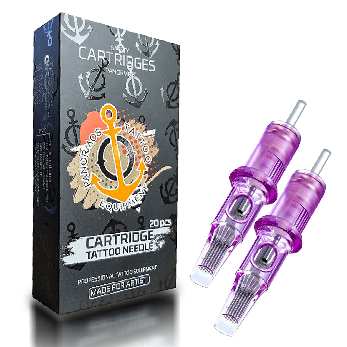 Panormos Cartridges Needle 0801 RL (20 Adet) - Kartuş Dövme İğnesi