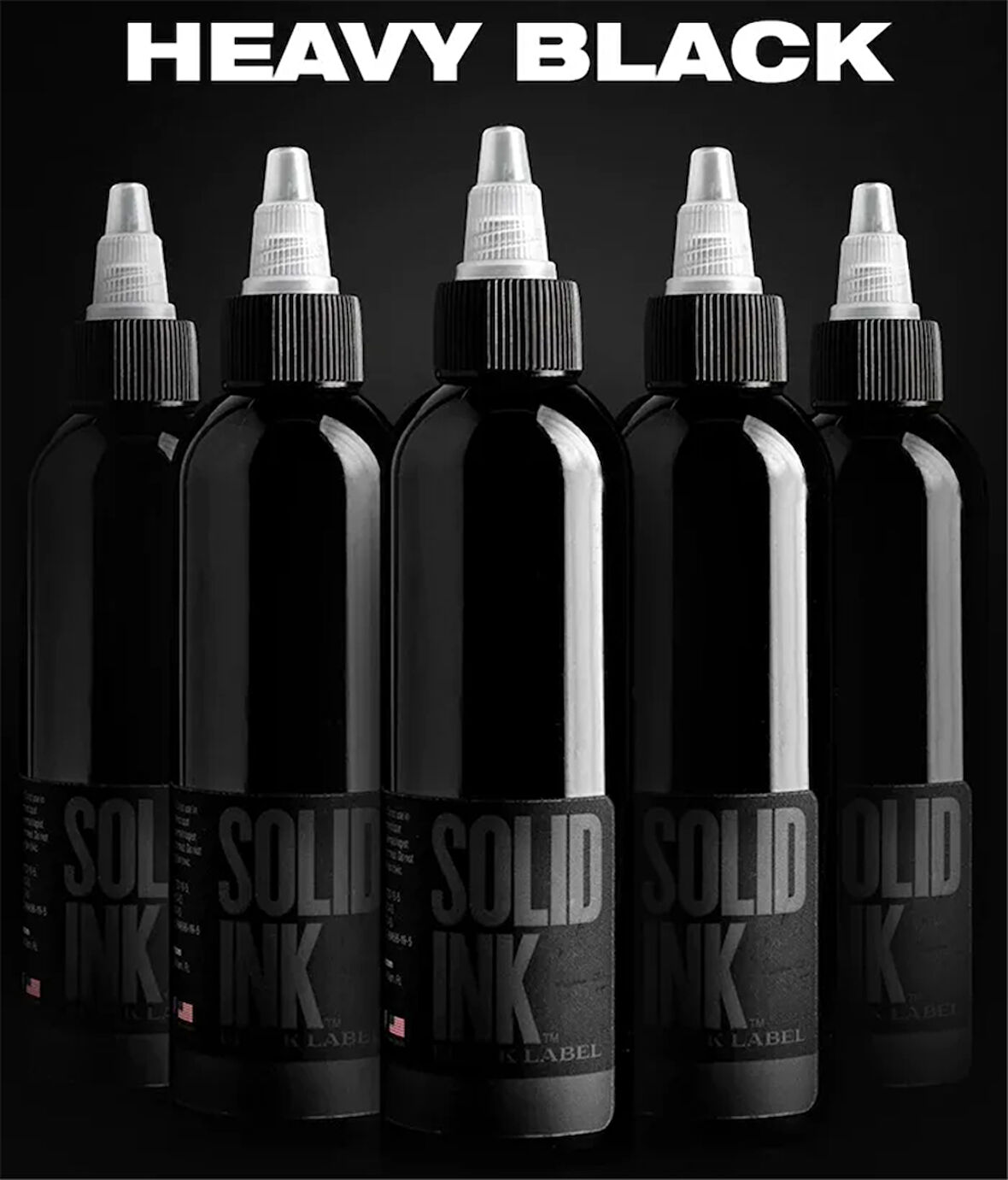 Solid Ink - Black Label Heavy Black - 4oz/120ml